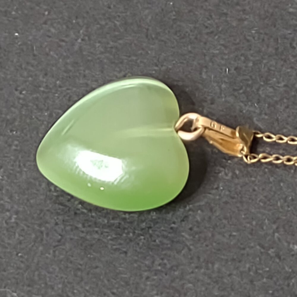 15" Lucky Four Leaf Clover 12K GF Pendant Necklace - Picture 3 of 11